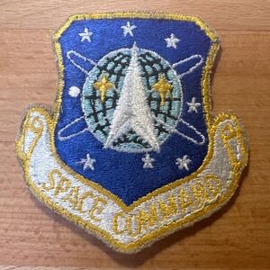 Vintage USAF Air Force Space Command Patch 3" Cloth Back